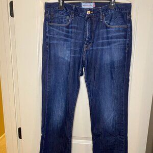 Lucky Brand 33x32 dark wash straight leg denim